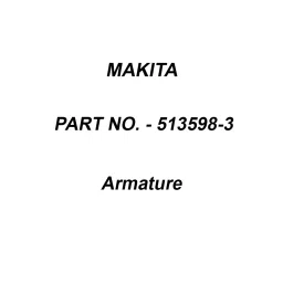 Makita 220-240 V Armature for JR3050T, Part No 513598-3-picture-16