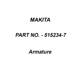 Makita 240 V Armature for 9565H, Part No 515234-7-picture-43