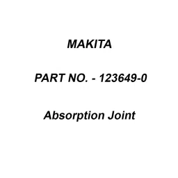 Makita Absorption Joint Suitable For MHW0820, Part No 123649-0-6