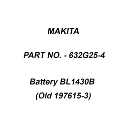 Makita Battery BL1430B (Old 197615-3), Part No 632G25-4-picture-34