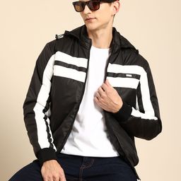 Being Human Striped Hooded Padded Jacket-44
