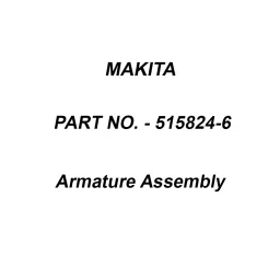Makita 240 V Armature Assembly for UH4261, Part No 515824-6-34