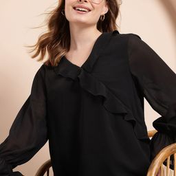 Mast & Harbour Bell Sleeves Ruffles Top-picture-42