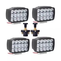 A4S LED Fog Light With Push Button for All Bike and Scooty -White (Pack of 6)-21