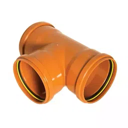 Ashirvad 315 x 315 mm (12 Inch) PVC Pushfit Tee Double Socket 87° 50000173-3