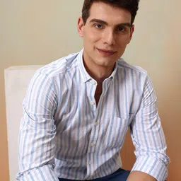 Mast & Harbour Striped Casual Shirt-picture-8