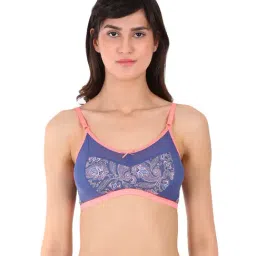 Clovia Navy Non-Wired Non-Padded Full Coverage Bra-picture-37