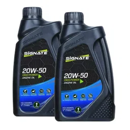 SIGNATE High Power Engine Oil 20W-50 1 L For Bikes (Pack of 2)-image-55