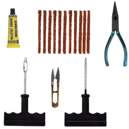 Allextreme Universal Tubeless Tyre Puncture Repair Kit Model 6 for Car, Bike and Motorcycle, EX-5003-21