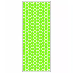 Sticker Bazaar M3 12 mm Plain Paper Round Corner Label Neon Green, P-103 (Pack of 10)-20