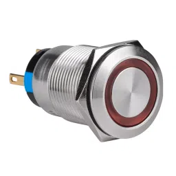 Sibass Electric Metal Push Button Flat Momentary Maintained 19 mm Diameter 24/220 V Red, SE-TYJ169-263 (Pack of 200)-11