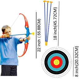 Amitasha Archery Bow and 10 Arrows Target Game for Kids (Multicolor) image 4