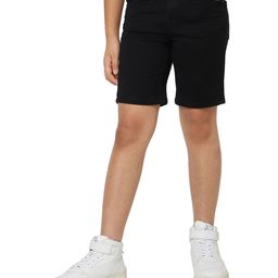 Jack & Jones Junior Mid Thigh Solid Shorts - Black-picture-20