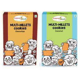 Sampoorna Satwik Combo Pack Multi Millets Cookies - 250 g Each-image-68