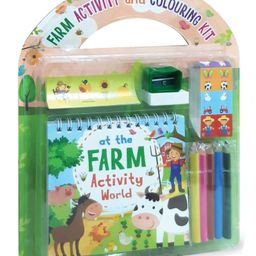 Activity World: At the Farm Activity and Colouring Kit with Colour Pencils, Stickers, Colouring and Activity pad, Sharpener and Eraser-17