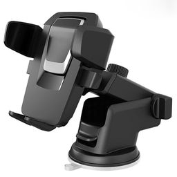 Momisy Car Mobile Holder for dashboard, Windshield with 360° Rotational, Strong Suction Cup, One Click Release Button Compatible with 4 to 6.4 inch Devices-13
