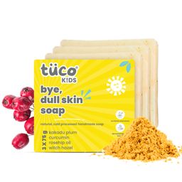TuCo Intelligent Kids Bye, Dull Skin Soap Pack of 3X75 g with Turmeric Proven for Dull & Sensitive Skin-38