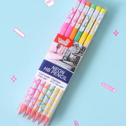 Neon HB Pencils Pack of 12 - Multicolor-image-89