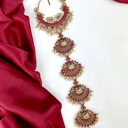 VAGHBHATT Women Beaded Hair Accessory Set-45