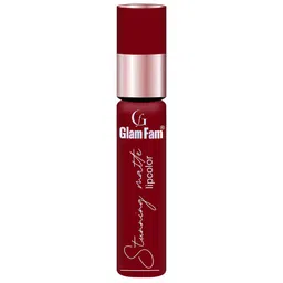 GlamFam Stunning Matte Waterproof Lip Color- 5 ml- Royal Maroon 03-18