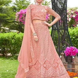 VARNI FABRICS Embroidered Semi-Stitched Lehenga & Unstitched Blouse With Dupatta-picture-25