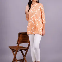 KALINI Floral Print Shirt Style Top-image-68
