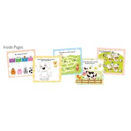 hellofriend books Activity World: At the Farm Activity and Colouring Kit with Colour Pencils, Stickers, Colouring and Activity pad, Sharpener and Eraser image 3
