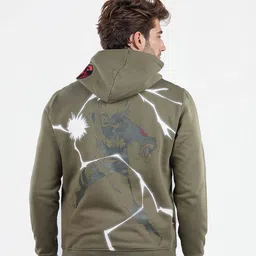 Celio Men Alphanumeric Printed Hooded Sweatshirt-picture-15