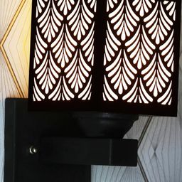Gojeeva Black Wood Square Wall Lamps-picture-34