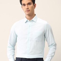 Arrow Men Classic Fit Spread Collar Textured Cotton Formal Shirt-image-27