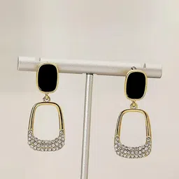 AKISON JEWELS Geometric Drop Earrings-16