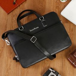 LOUIS STITCH Unisex Leather Laptop Bag-33