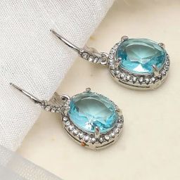 Sohi Gold Plated Party Designer Stone Drop Earrings-9