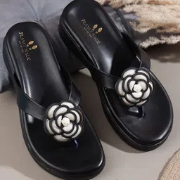 PLANET WALK Women Solid Round Toe Leather Sandals-image-92