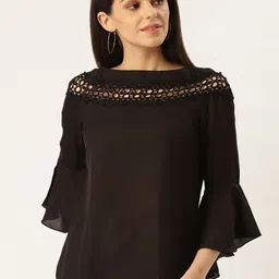 Style Quotient Women Black Solid Top-image-56