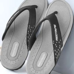 Red Tape Men's Black Flip Flops-image-16