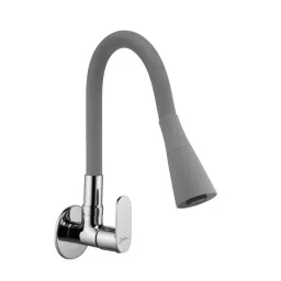 Jabra Dual Flow Sink Cock Opal Series Brass Chrome Finish Wall Mount Grey-13