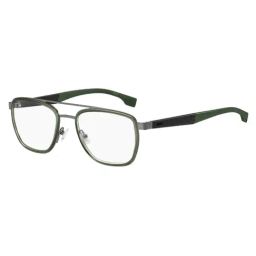 Hugo Boss Green Rectangular Optical Frames for Men image 2