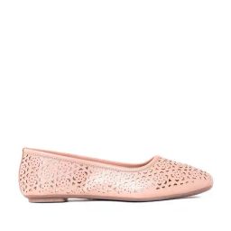 Cleo by Khadims Women's Pink Flat Ballets-image-2