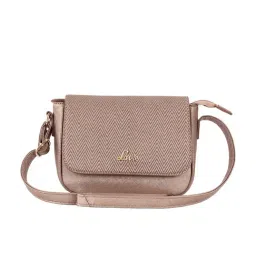 Lavie Bronze Polyester Textured Sling Handbag-image-43