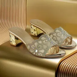 Metro Women's Gold Casual Sandals-picture-6