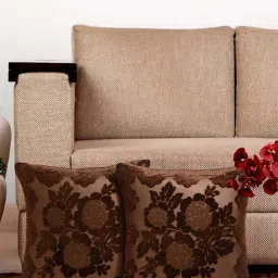 HOSTA HOMES Brown Velvet Cushion Covers - Set of 2-30