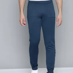 ALCIS Teal Blue Slim Fit Track Pants-image-13