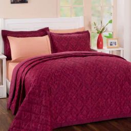 Maspar Hues Folklore Transition Diamond Quilted Red 210 TC Cotton Quilt-image-21