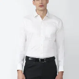 Van Heusen White Cotton Regular Fit Shirt-image-66