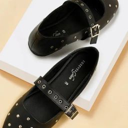 Forever Glam by Pantaloons Women's Black Mary Jane Shoes-picture-16