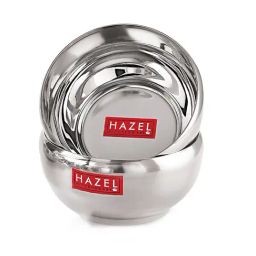 HAZEL Silver Stainless Steel Bowl for Dessert - Set of 6 (300ml)-image-92