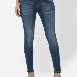 Crimsoune Club Blue Cotton Mid Rise Jeans-image-69