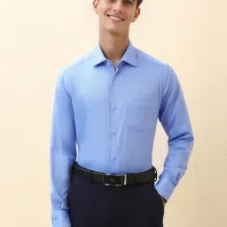 Allen Solly Blue Regular Fit Shirt-picture-7