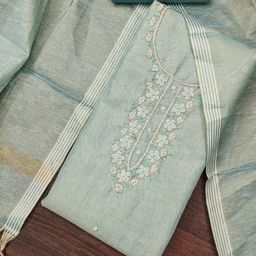 DIVASTRI Embellished Unstitched Dress Material-image-10